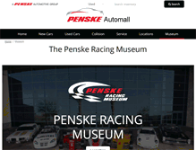 Tablet Screenshot of penskeracingmuseum.com